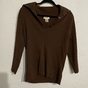 Brown button up shirt